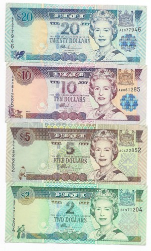 Fidschi 10 20 dollar - fidschi,