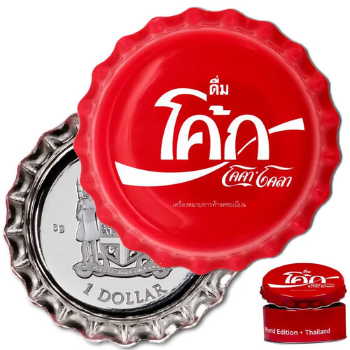 Silbermünze coca cola - silbermünze, coca-cola®