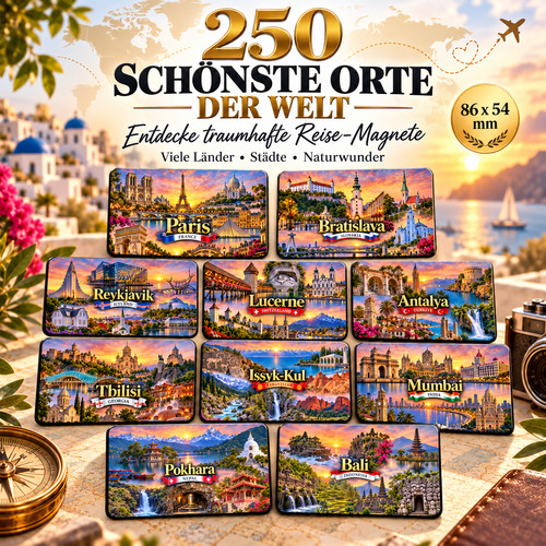 250 reise magnete welt - 250,
