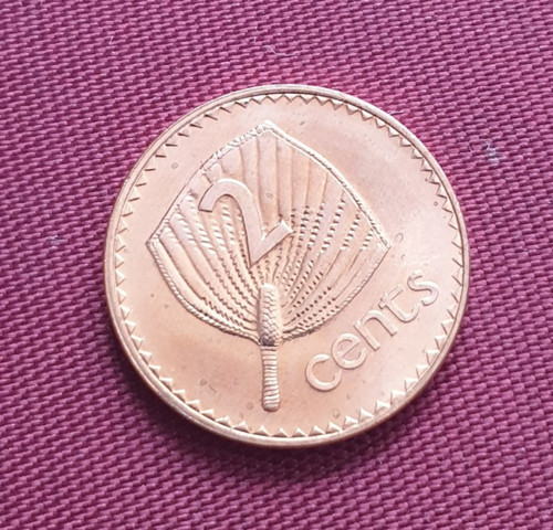 Fiji cents 1992 - fiji, palm