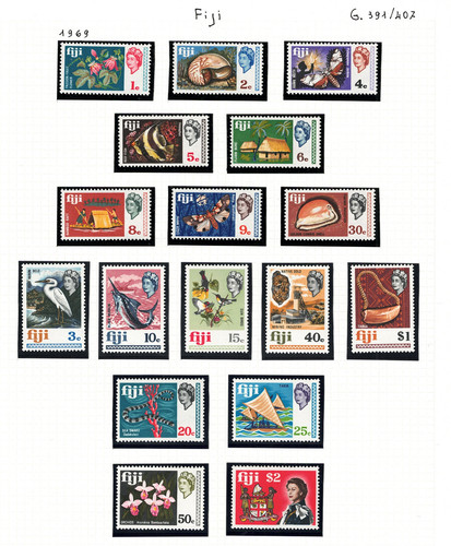 1969 fidschi stanley gibbons - 1969, fidschi,