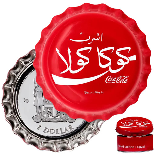 Silbermünze coca cola - silbermünze, coca-cola®