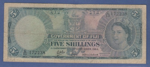 Banknote fiji fidschi inseln - fiji, 5