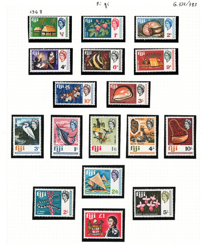 1968 fidschi stanley gibbons - 1968, fidschi,