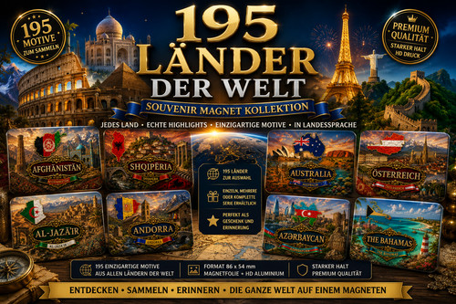 195 länder motive weltweit - 195,