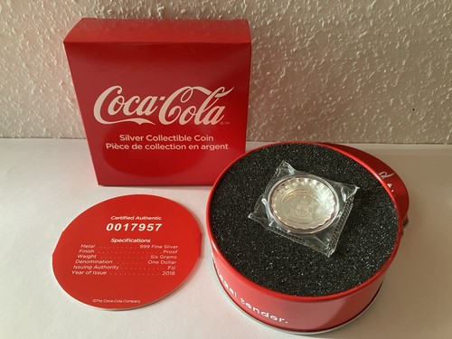 Coca cola silbermünze - coca-cola, 2018