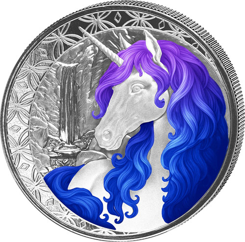 Silbermünze fiji unicorn - silbermünze,