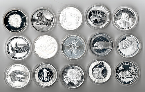 Verschiedene 1oz 999 - 15,